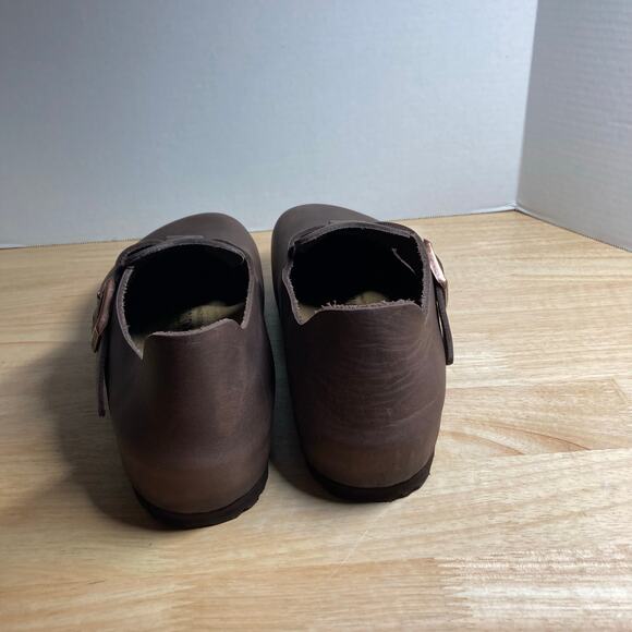 Birkenstock Men's Brown Leather Shoes - Picture 3 of 9